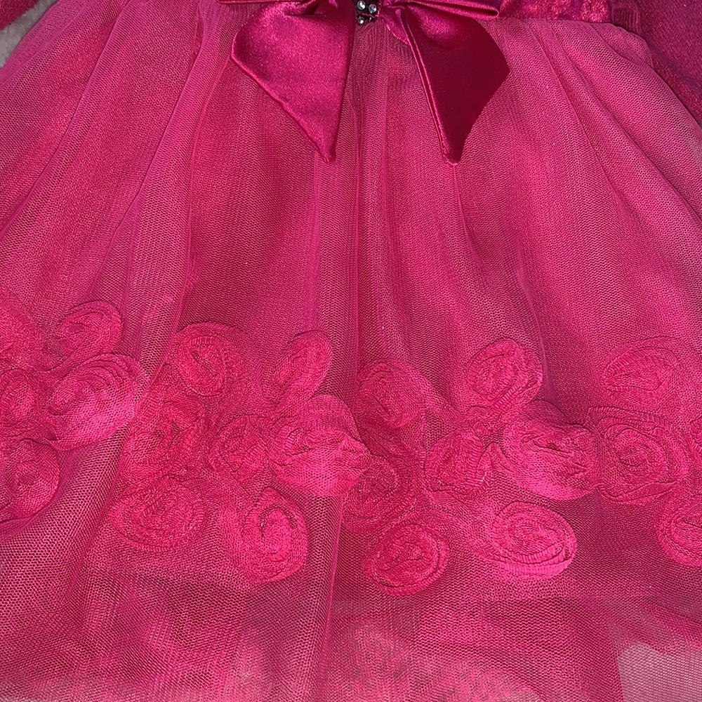 Sweet Heart Rose Baby Girl Pink Dress 18 mos Bow - Picture 13 of 17